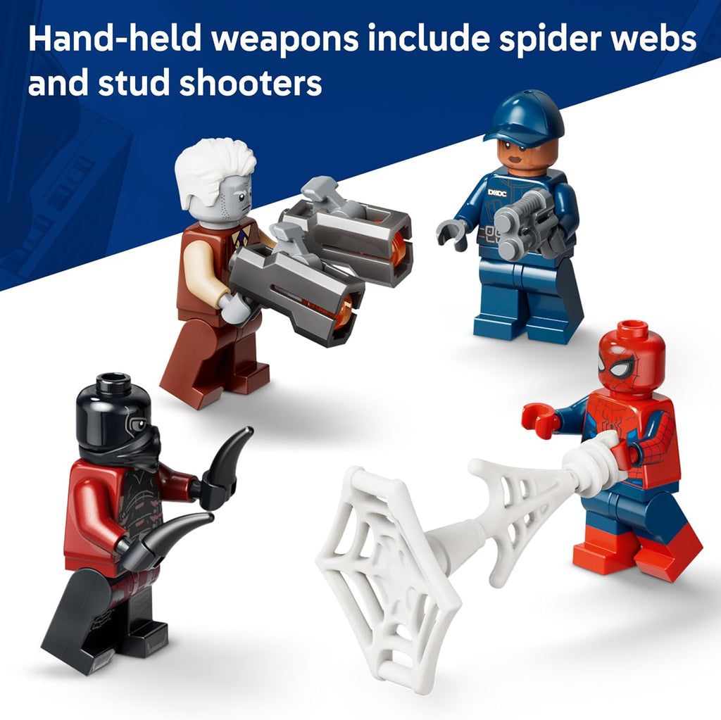 LEGO Marvel Spider-Man Prison Transport Chase - Juguete de construc...