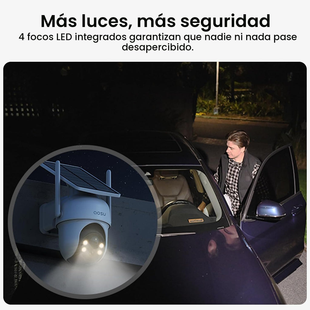 aosu Cámaras de seguridad inalámbricas para exteriores, kit de 6 cá...