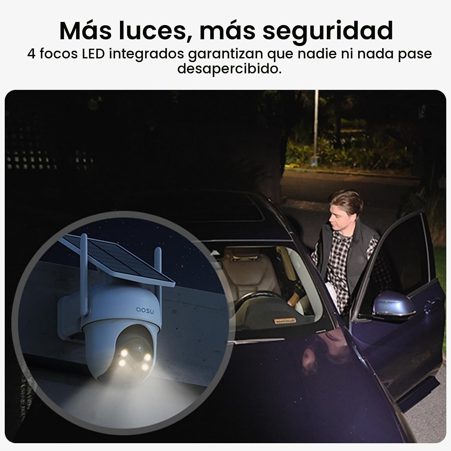 aosu Cámaras de seguridad inalámbricas para exteriores, kit de 6 cá...