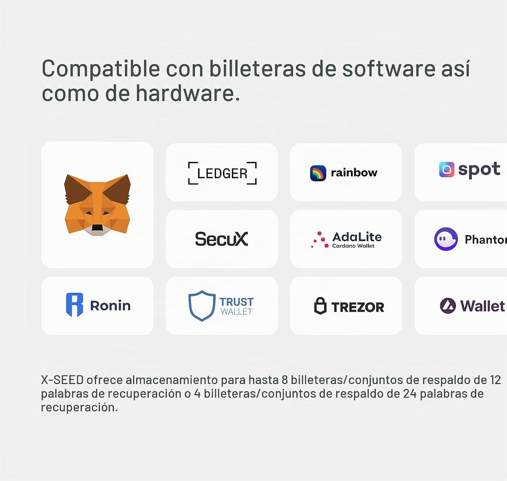 SecuX \u2013 XSEED - Cartera segura de Bitcoin, almacenamiento de s...