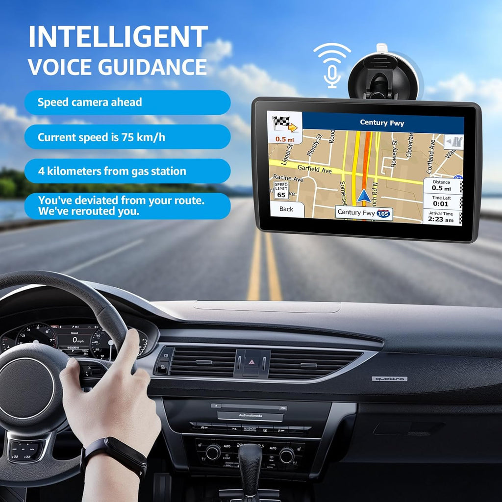 Navegador GPS para coche, camión, RV, GPS de 7 pulgadas para automó...