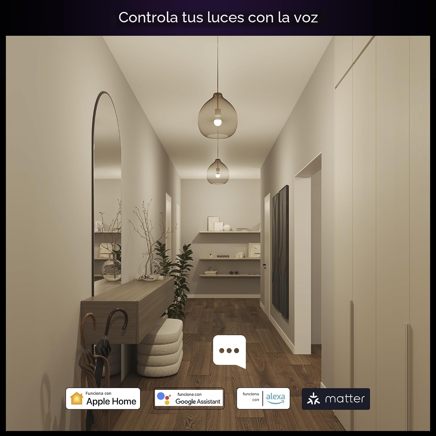 Philips Hue Essential - Bombilla LED inteligente A19, ambiente blan...