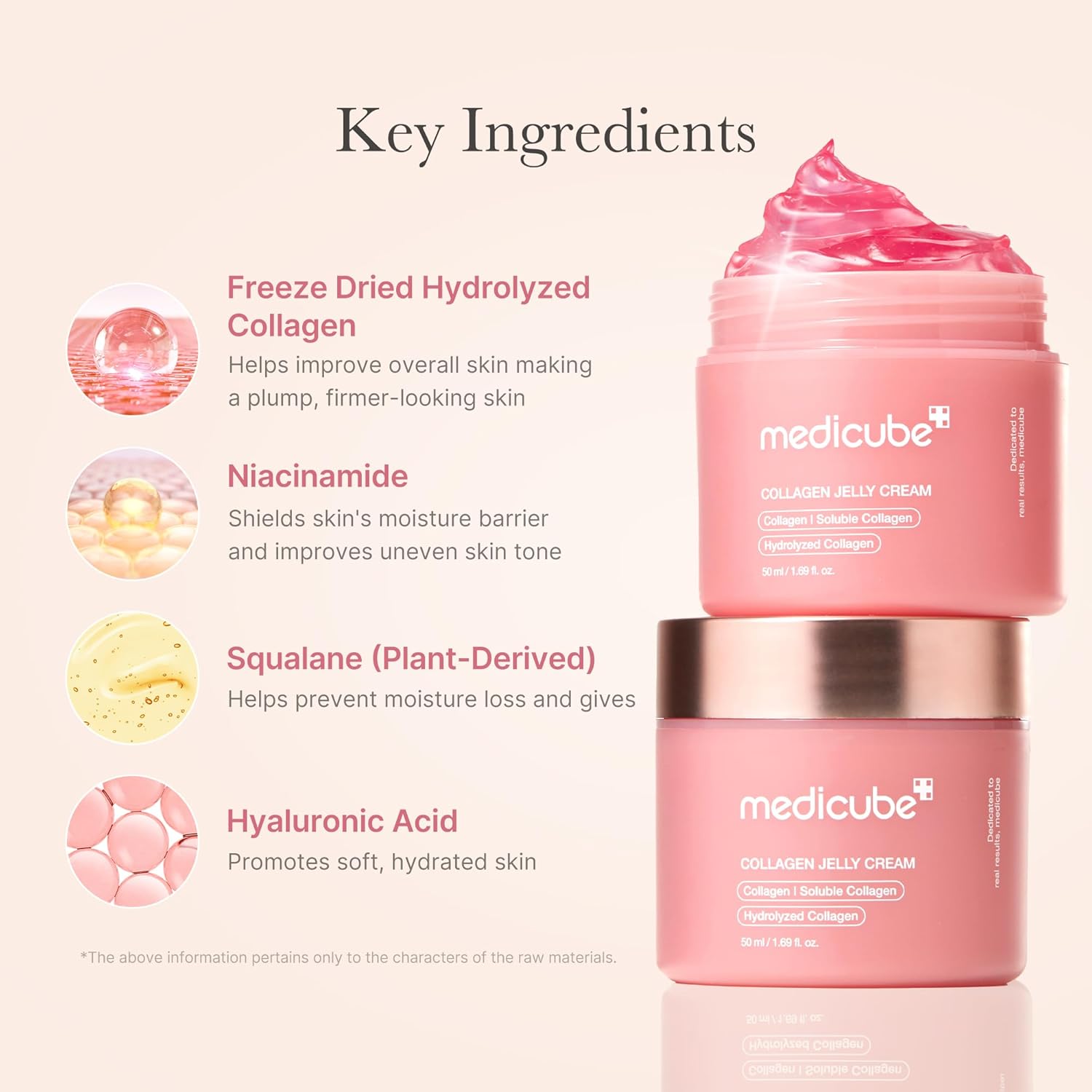 medicube Crema de gelatina de colágeno, niacinamida y colágeno hidr...