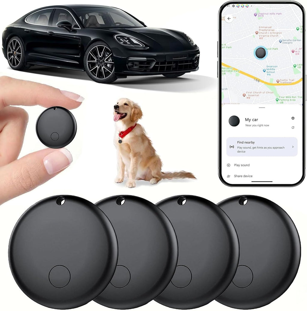 Rastreador GPS Android para vehículos sin suscripción, paquete de 2...