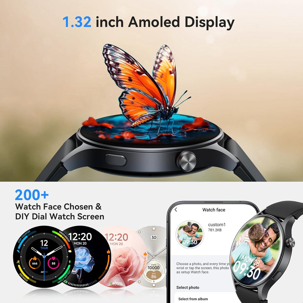 Reloj inteligente para hombres y mujeres, responder\/hacer llamadas...