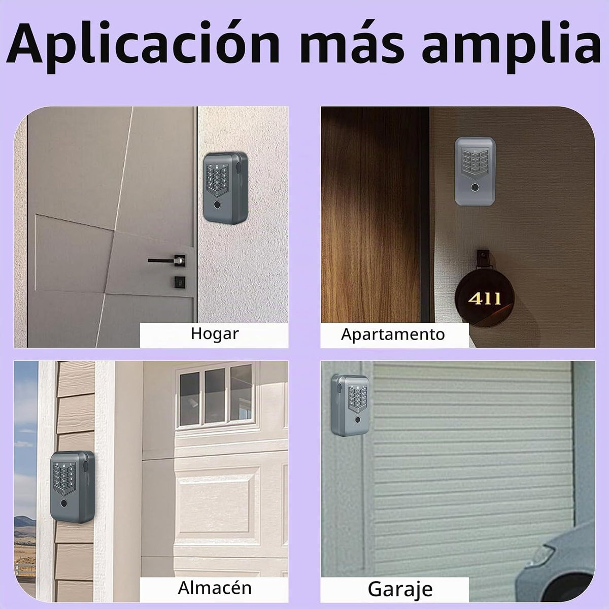 KENRONE Caja de bloqueo inteligente con llave, cajas de llaves de m...