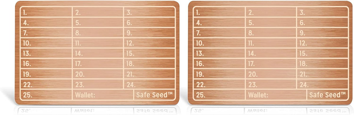 Safe Seed Cartera de metal actualizada Placa de cobre más gruesa 12...