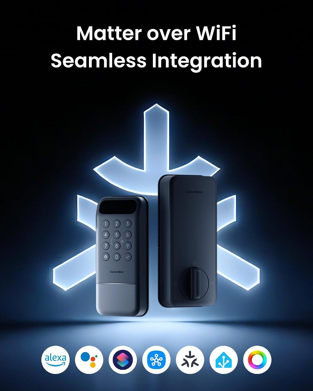 SwitchBot Serie Lock Vision (huella dactilar + timbre de video)
