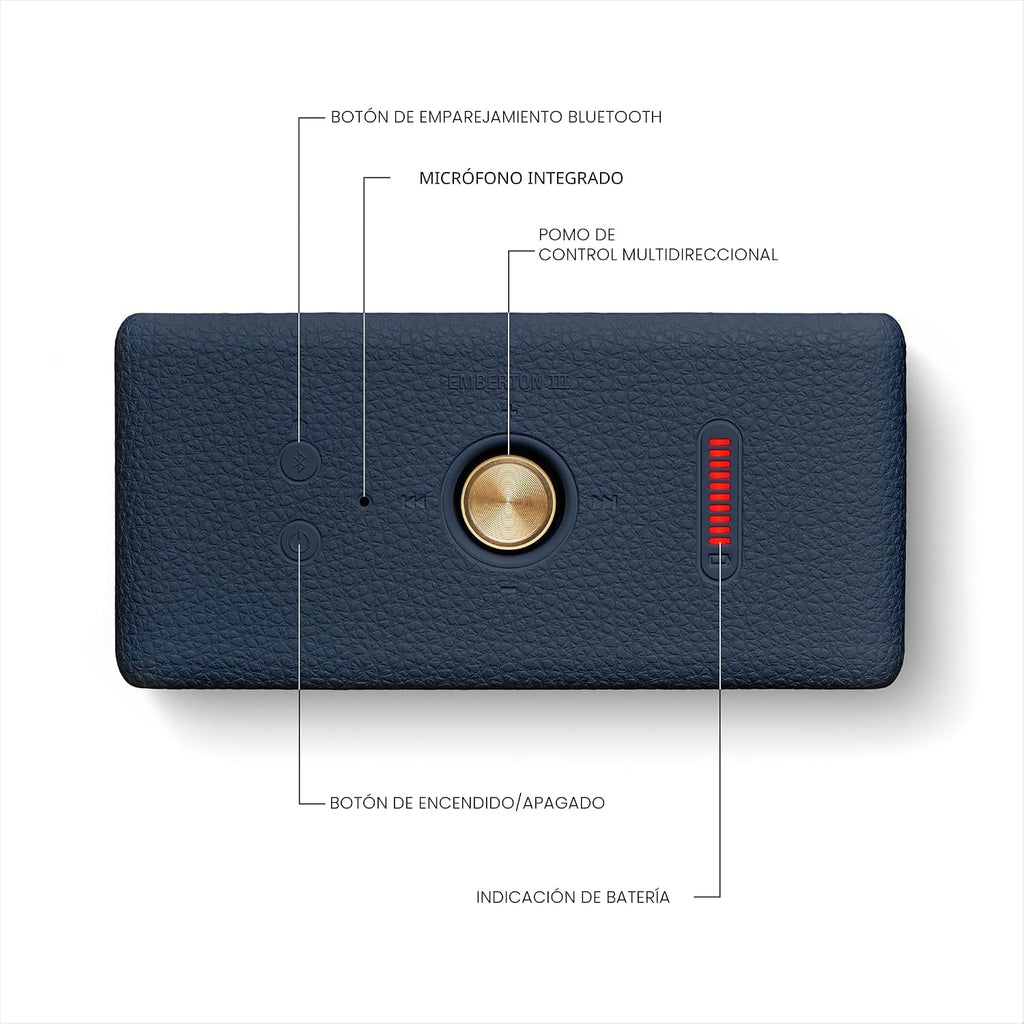 Marshall Emberton III Altavoz Bluetooth Portátil - Diseño Robusto I...