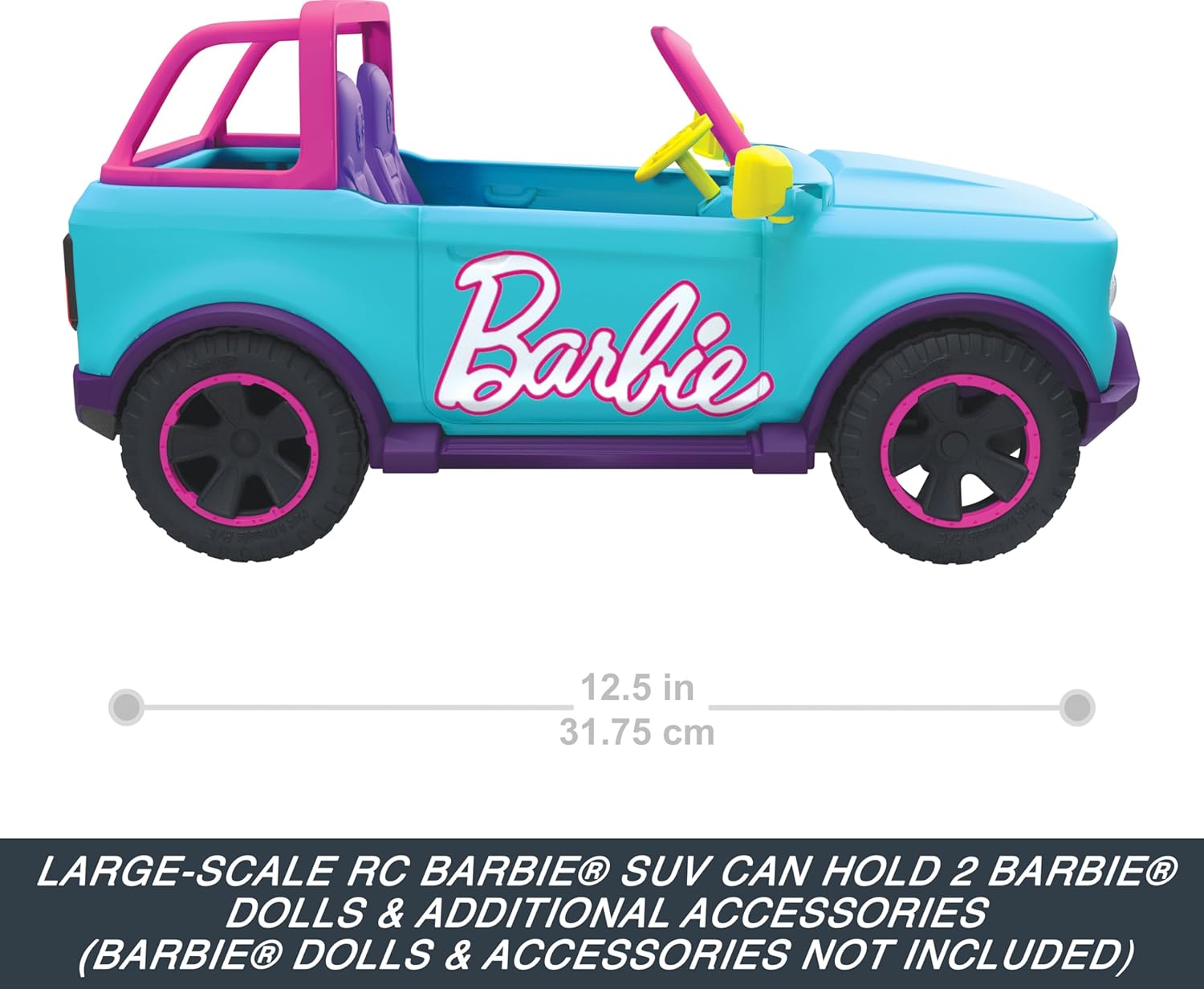 Barbie Hot Wheels RC SUV, vehículo de control remoto que se adapta...