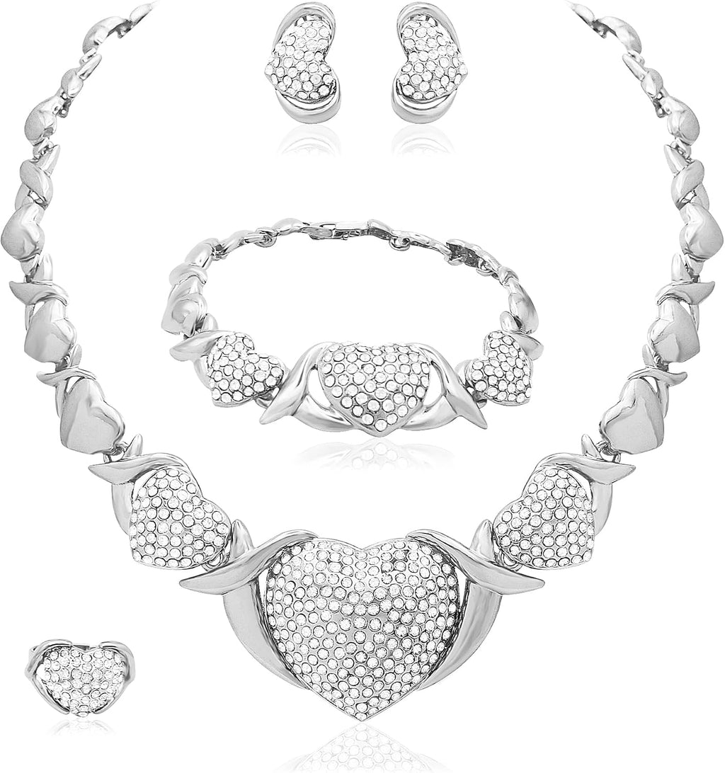 Conjuntos de joyas de oro para mujer, conjuntos de joyas de oro XOX...