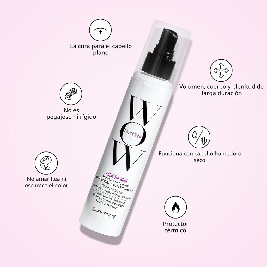 COLOR WOW Raise the Root Thick + Lift Spray - Volumen durante todo...