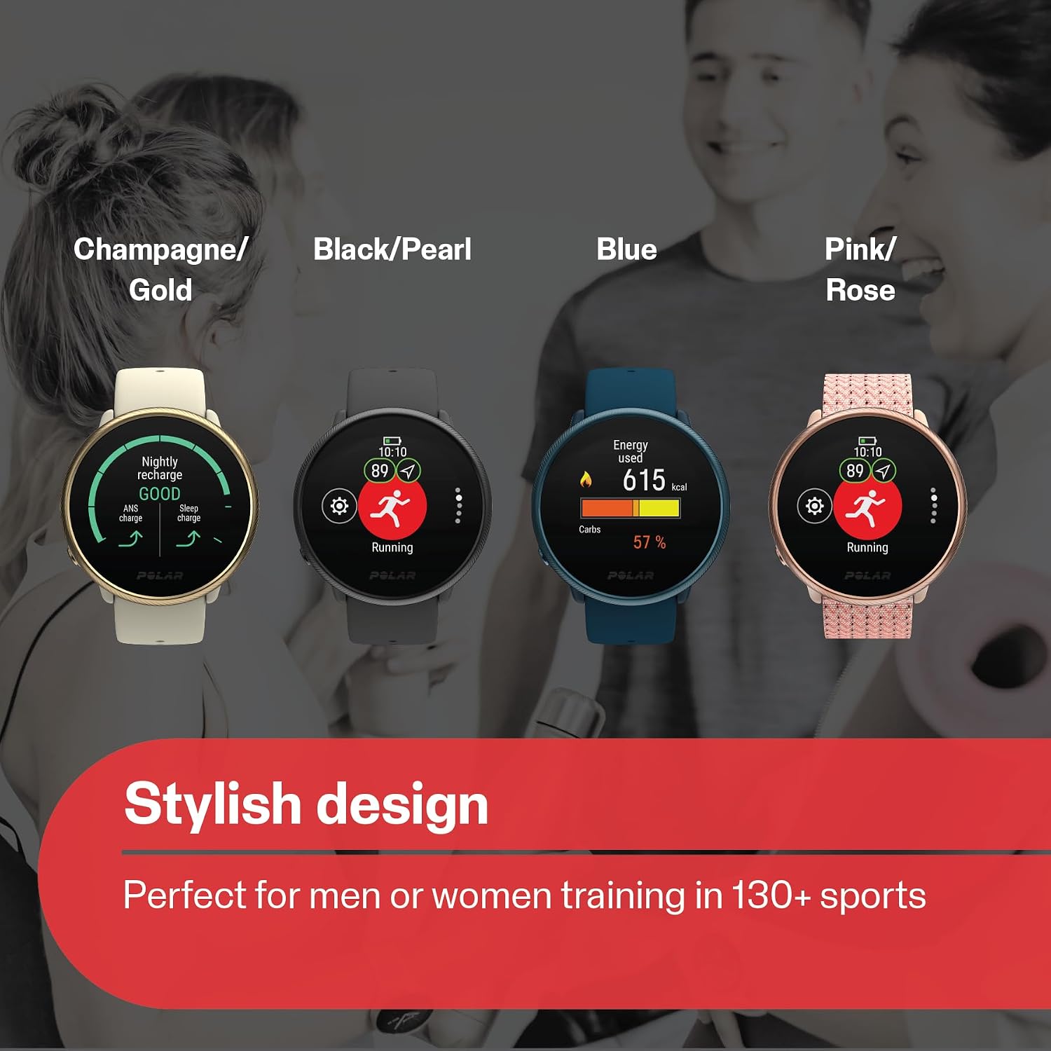 POLAR Ignite Serie 2 Reloj inteligente resistente al agua con GPS,...