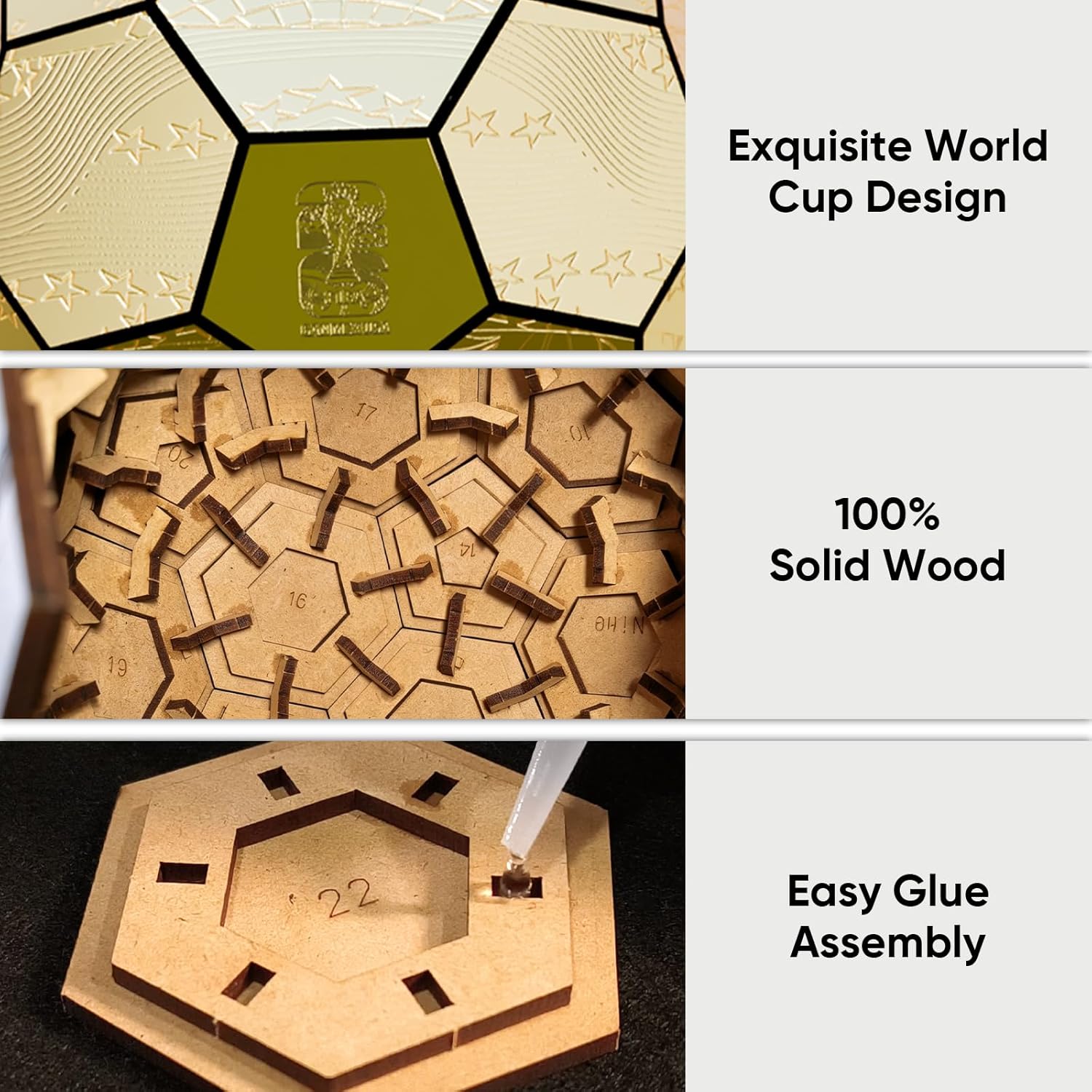 Modelo de trofeo de rompecabezas 3D de la Copa Mundial de la FIFA c...