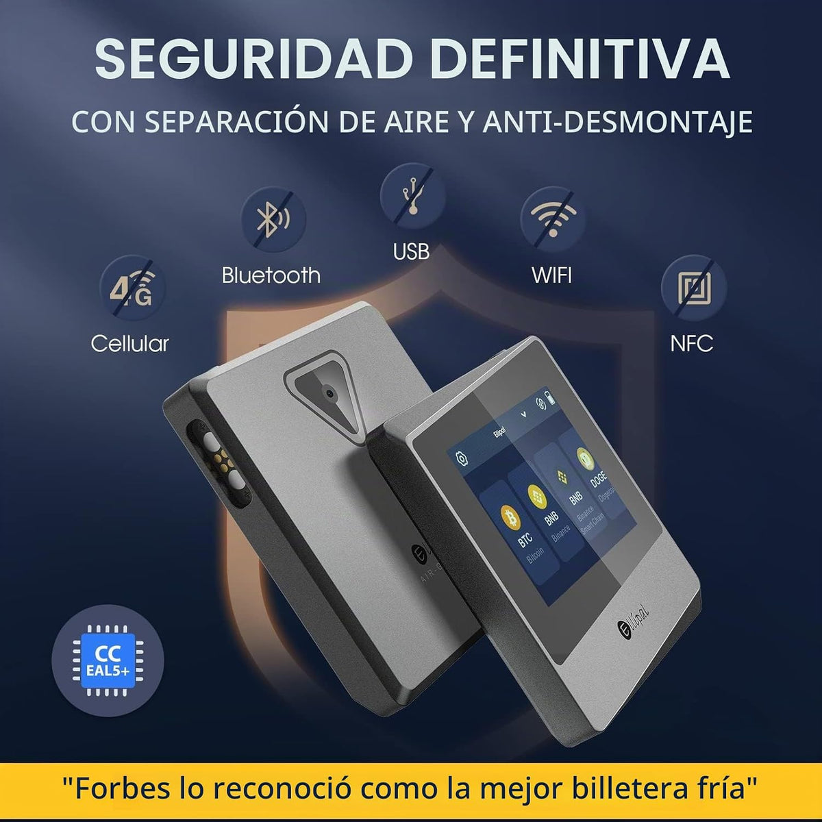 ELLIPAL Cartera criptográfica con espacio de aire, Titan Mini, 1000...