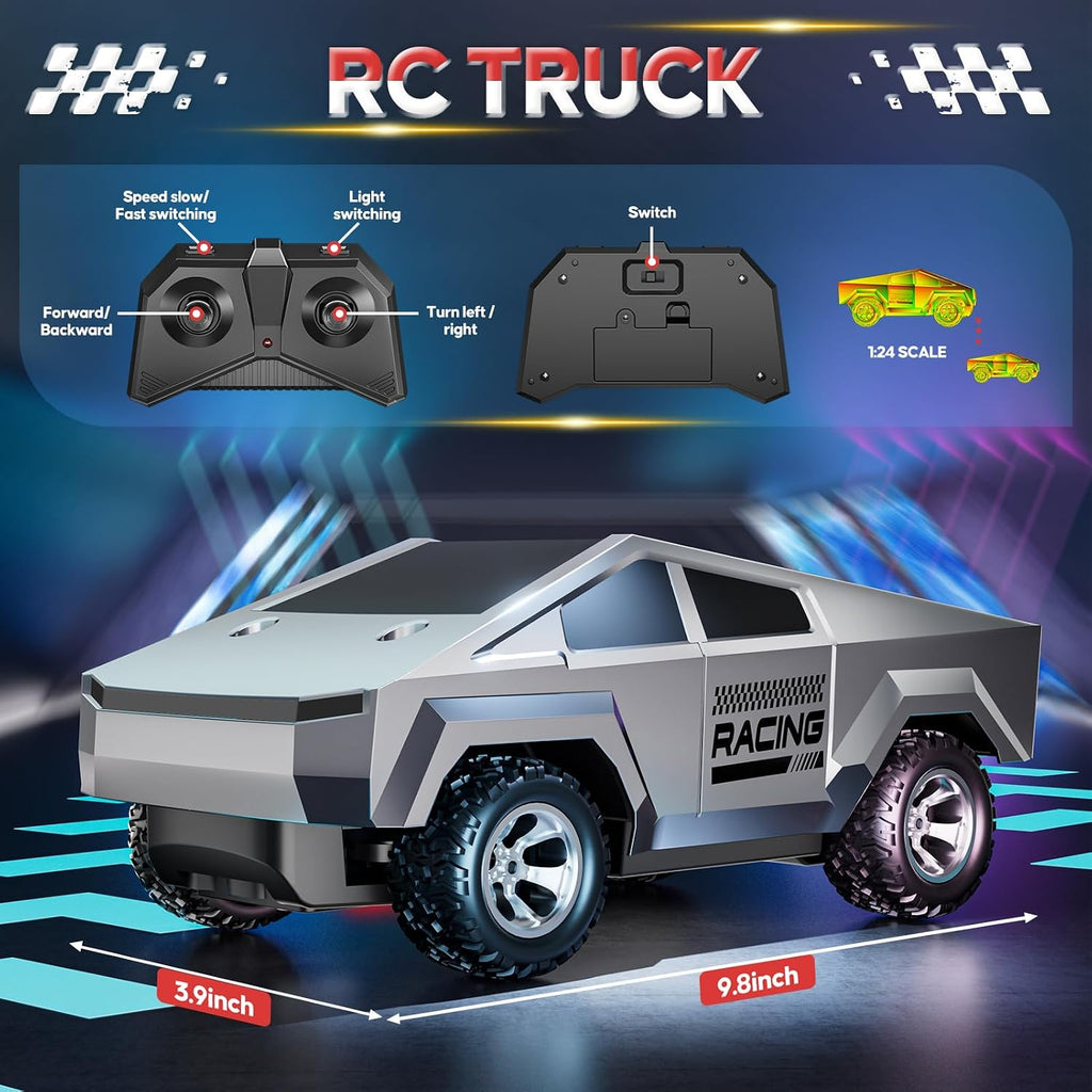 ValueTalks 1:24 Coche RC Juguetes, Camión RC Todo Terreno de Alta V...