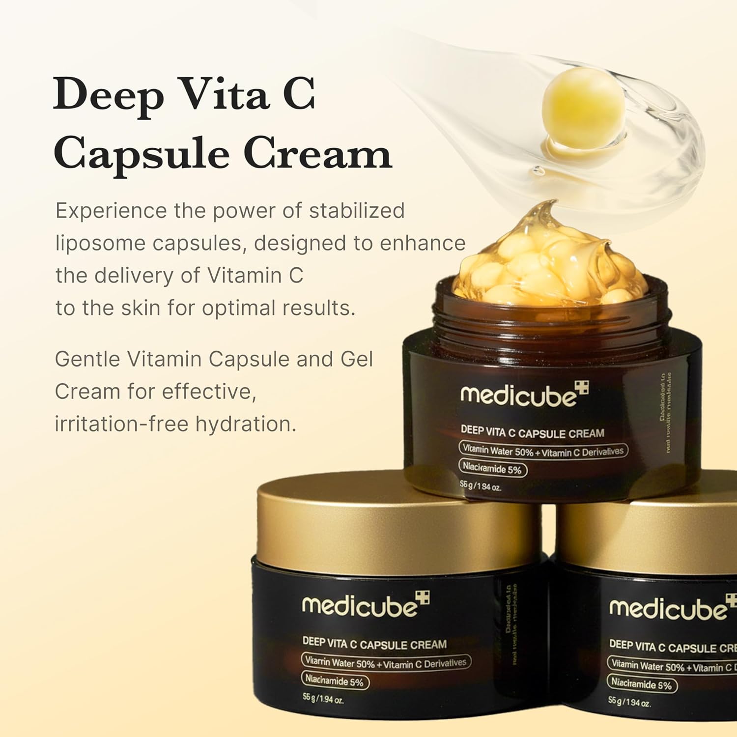 medicube Crema cápsula con vitamina C profunda | Liposoma Vitamina...