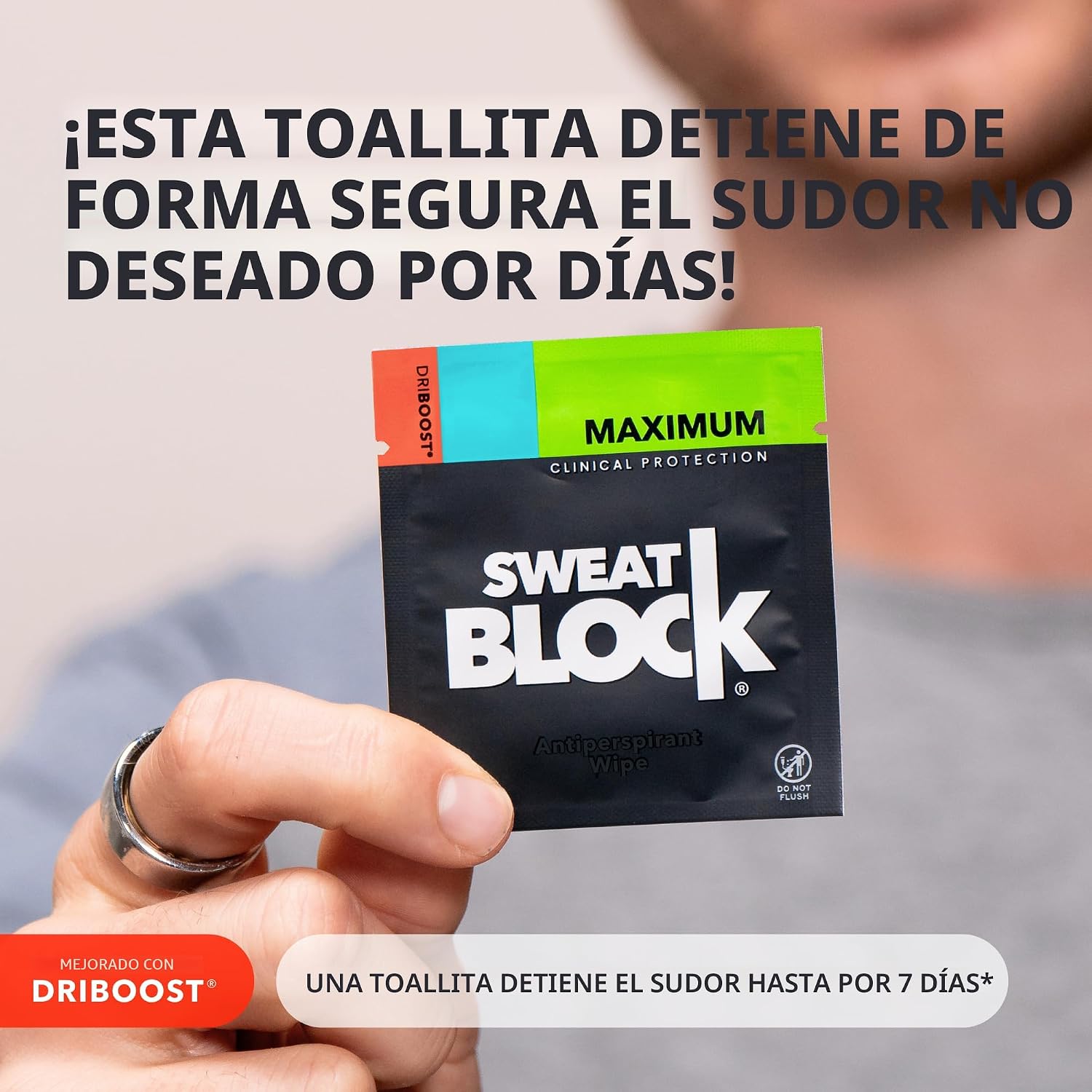 SweatBlock Max Clinical - Toallitas antitranspirantes para sudoraci...