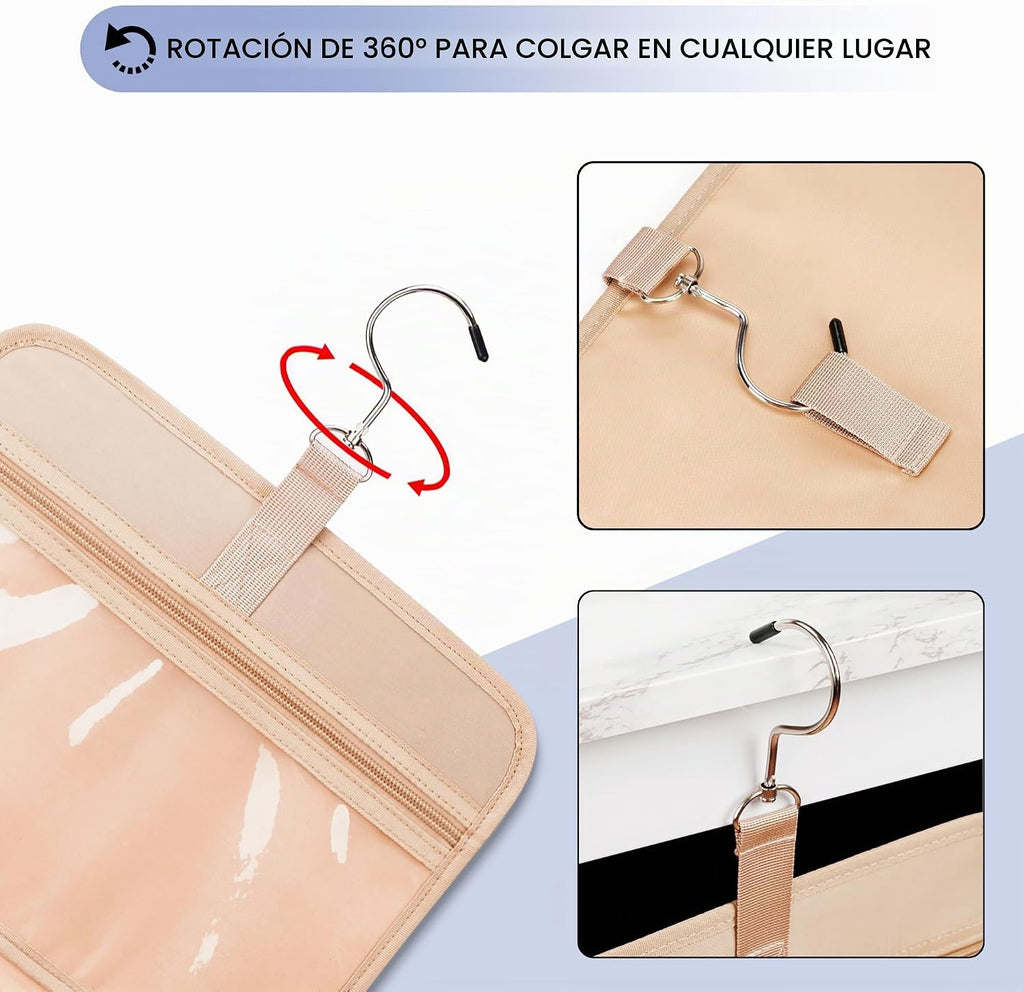 Neceser colgante de viaje para mujeres y hombres, con 6 fundas de s...