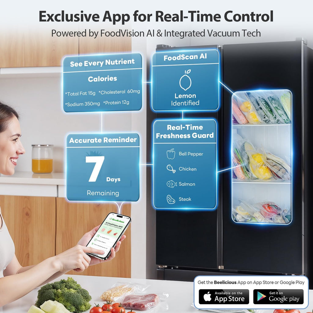 Máquina selladora al vacío automática 8-en-1 para alimentos con mod...