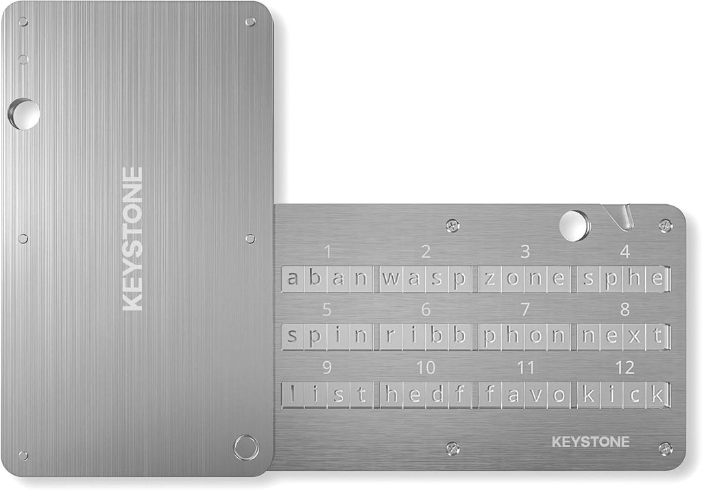 KEYSTONE Almacenamiento de semillas criptográficas, cartera de meta...