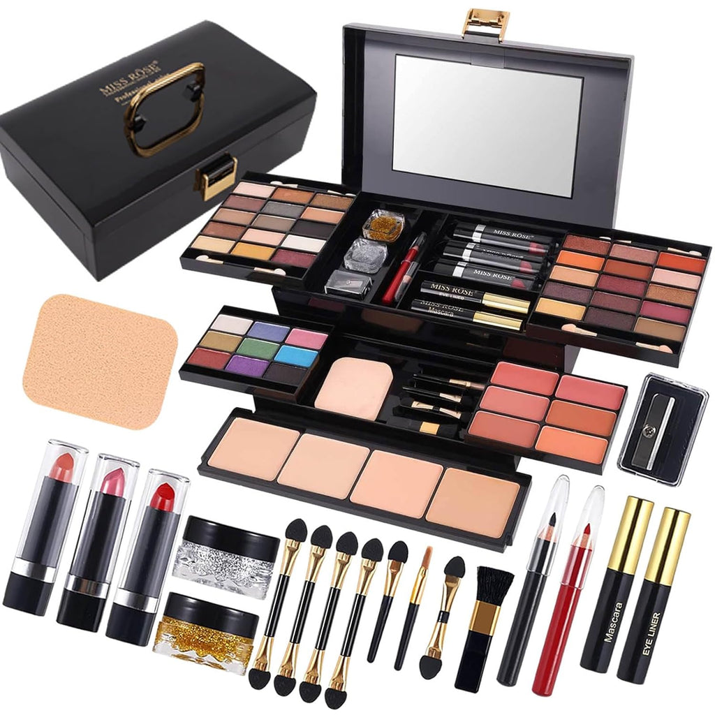 MISS ROSE M - Paleta de maquillaje profesional de 58 colores, kit c...