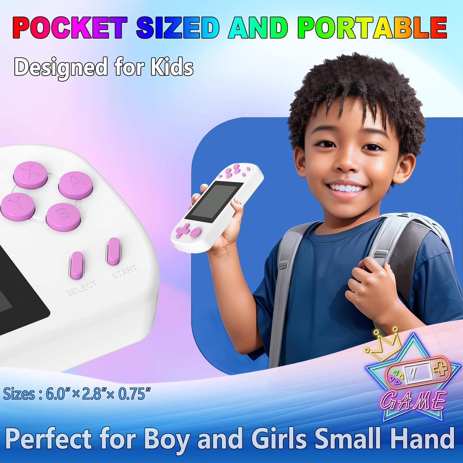 TEBIYOU Juegos de Mano para Niños con 218 Juegos de Video Integrado...