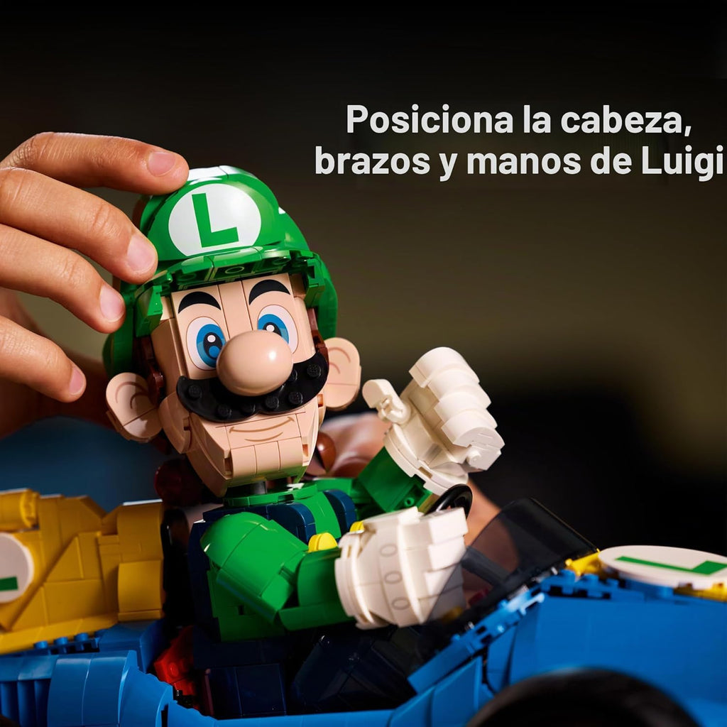 LEGO Mario Kart Luigi &amp; Mach 8 - Juego de construcción para adu...