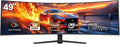 CRUA - Monitor curvo para juegos de 49 pulgadas | DQHD (5120 * 1440...