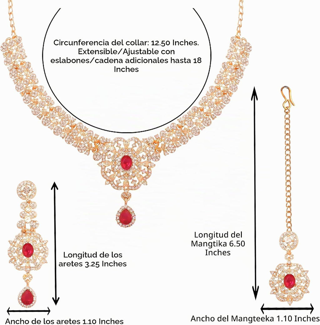 Conjuntos de joyas Touchstone para mujer, joyería india para boda,...