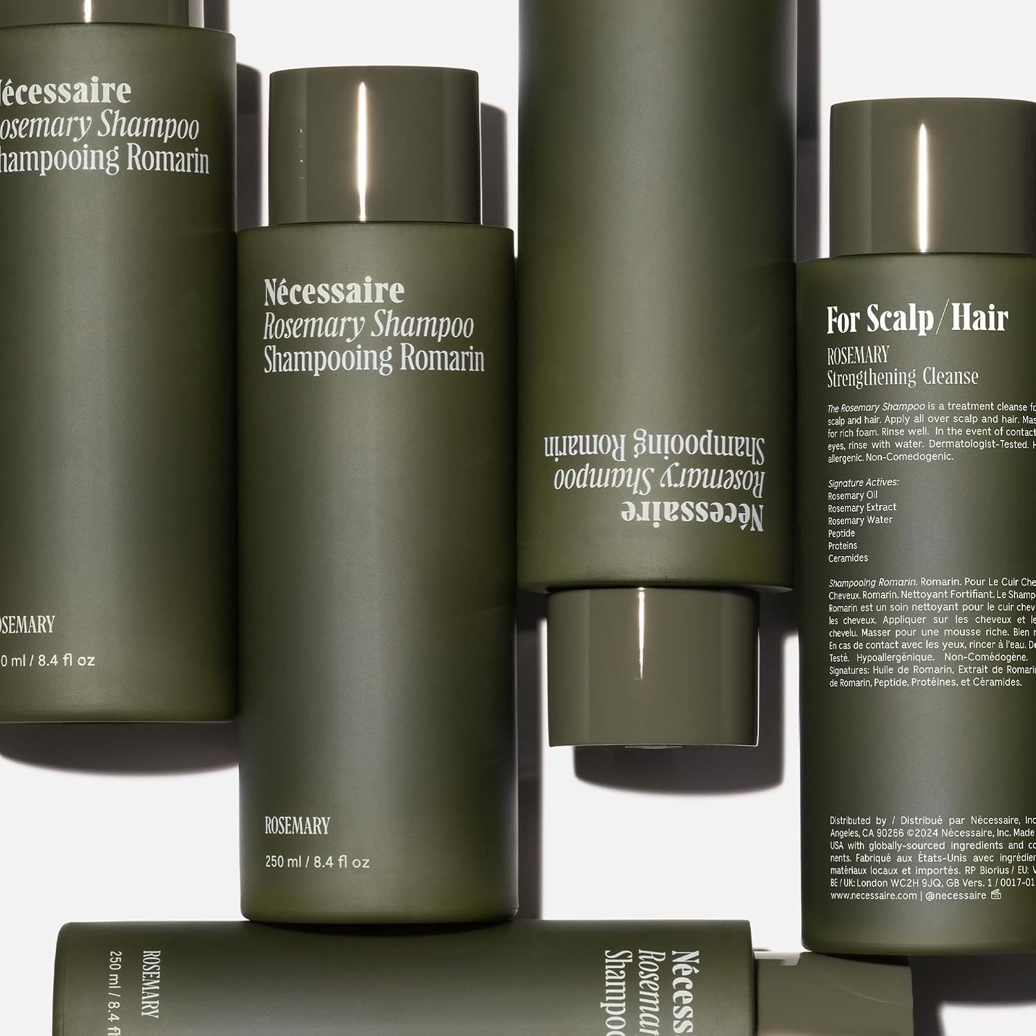 Champú Nécessaire de romero | Limpieza fortalecedora multi-proteína...