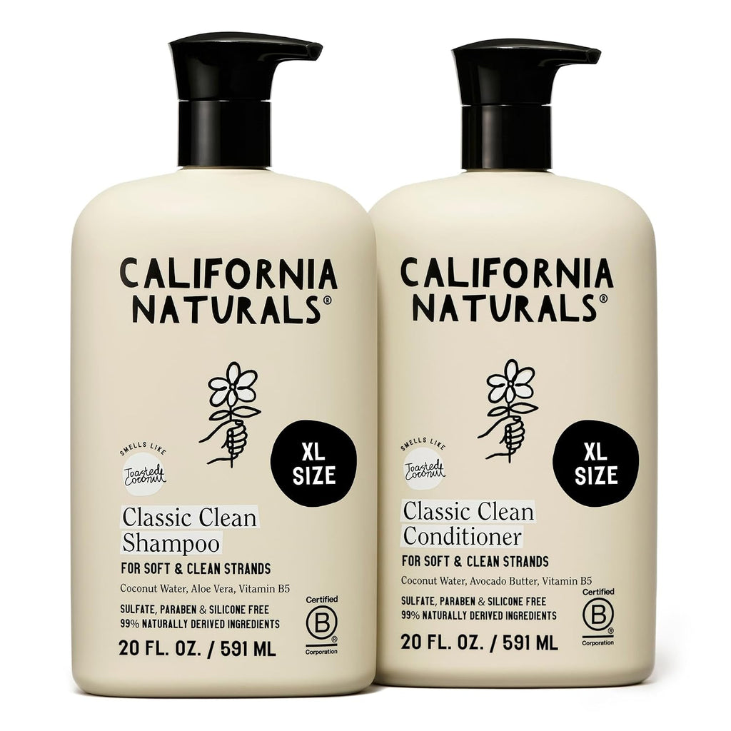 California Naturals - Champú y acondicionador de coco, natural, veg...