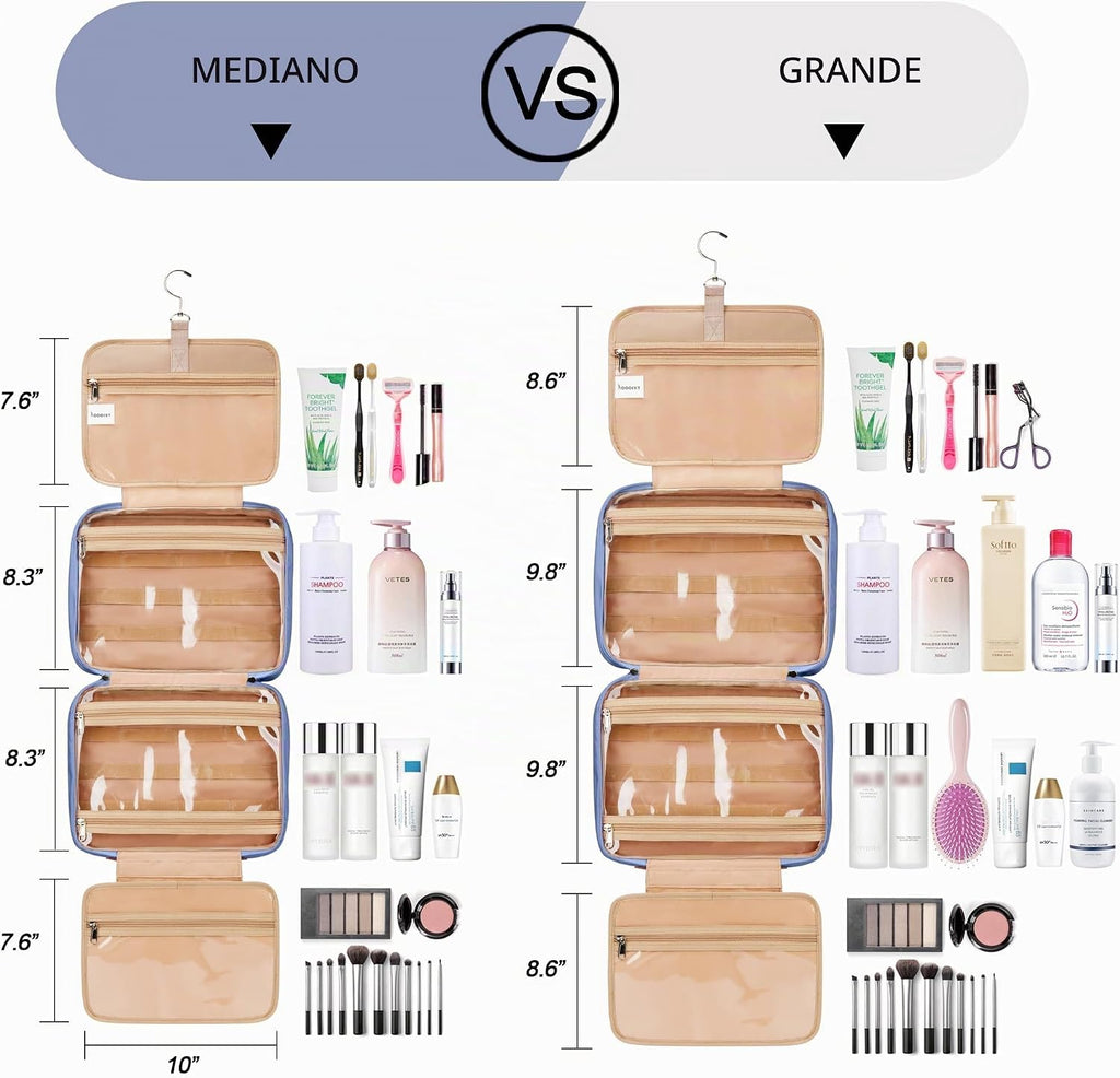Neceser colgante de viaje para mujeres y hombres, con 6 fundas de s...