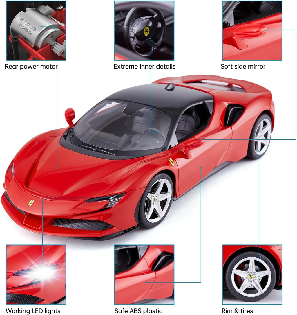 RASTAR 1\/14 Ferrari SF90 Stradale Coche con control remoto por rad...