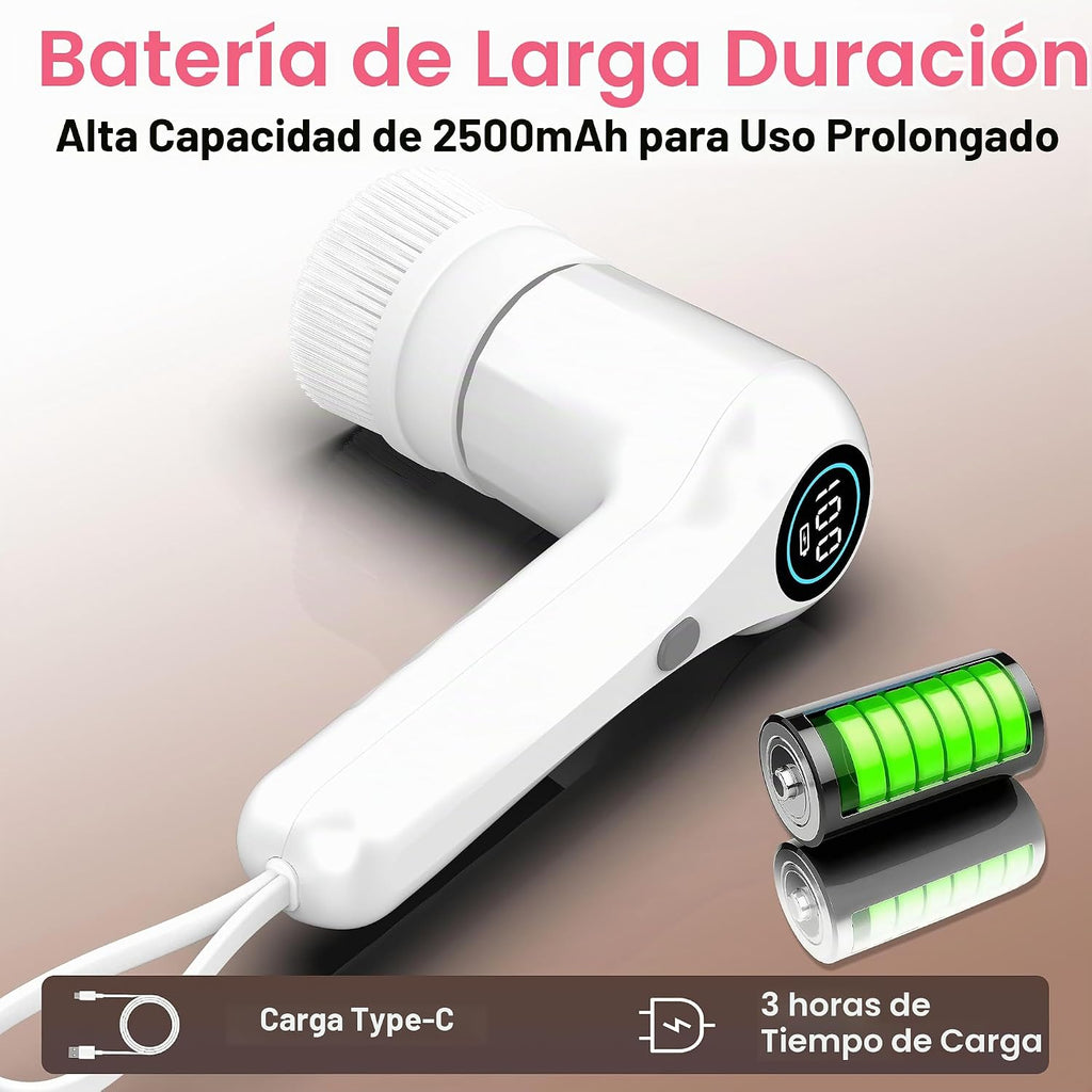 Limpiador eléctrico giratorio, limpiador de ducha de alto par de to...