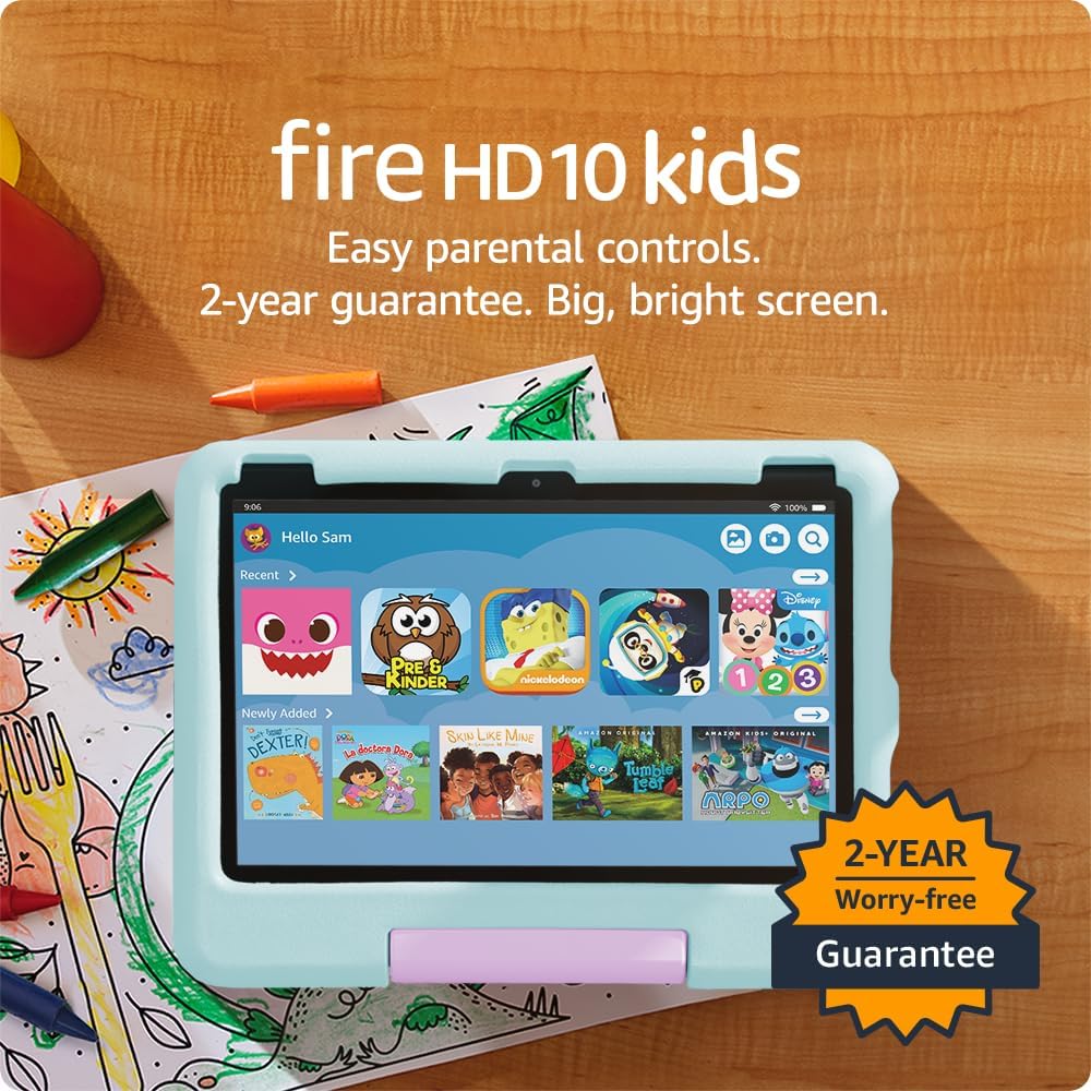 Tablet Amazon Fire HD 10 Kids para niños de 3 a 7 años | Controles...