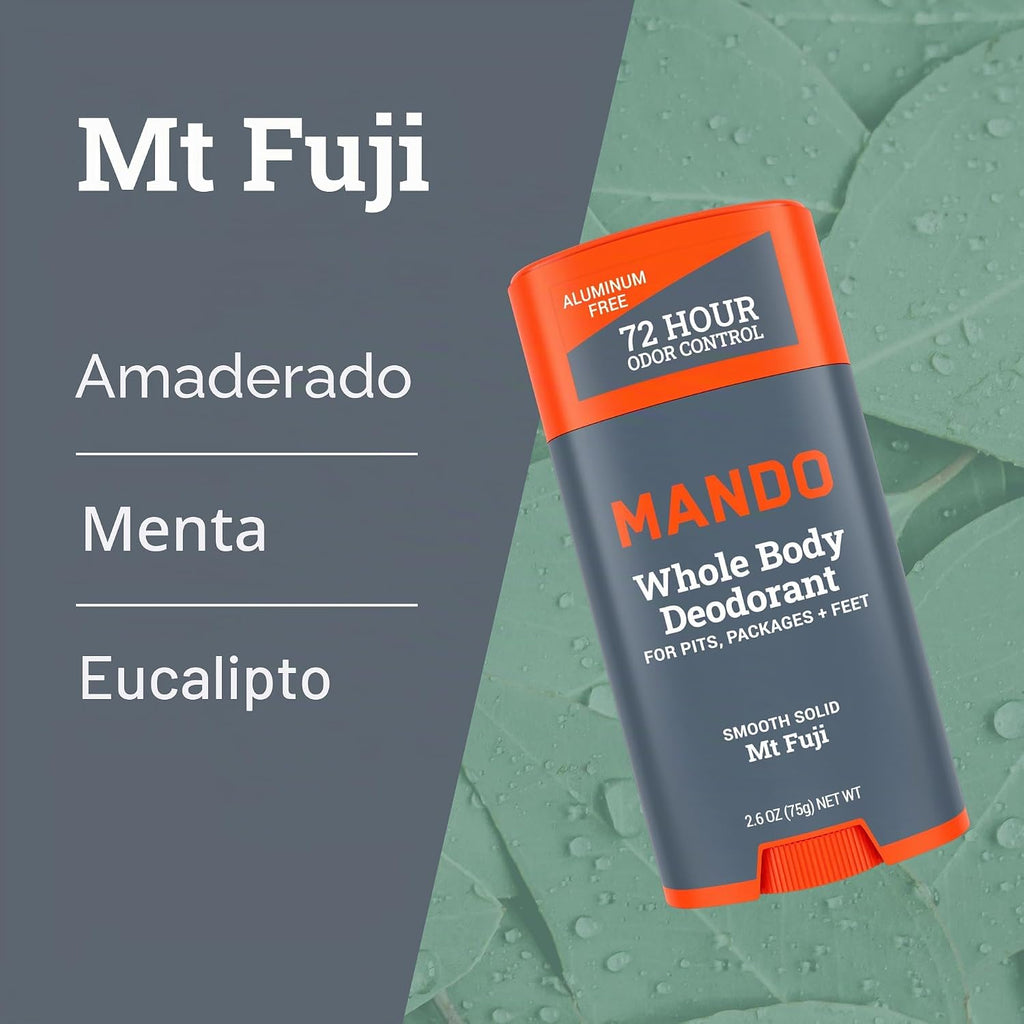 Mando Desodorante para todo el cuerpo para hombres - Barra sólida s...