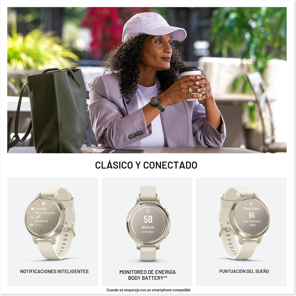 Garmin Lily® 2 Active, pequeño y elegante reloj inteligente, GPS in...