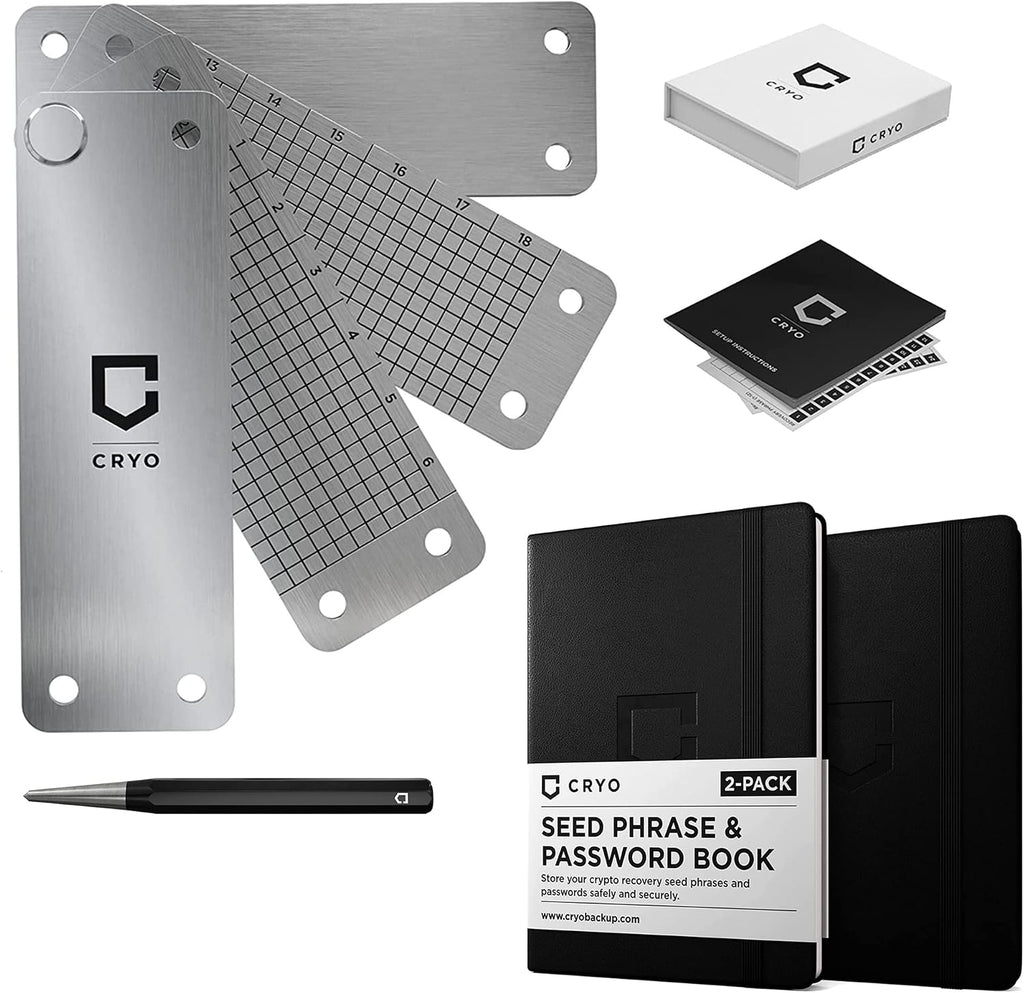 CRYO Paquete de almacenamiento de semillas criptográficas: cartera...