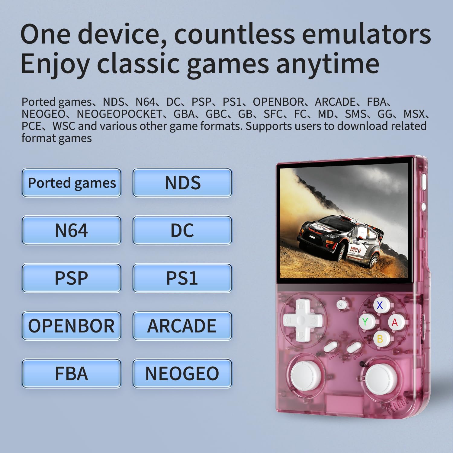 Consola de juegos portátil G350, pantalla IPS de 3.5 pulgadas, sist...