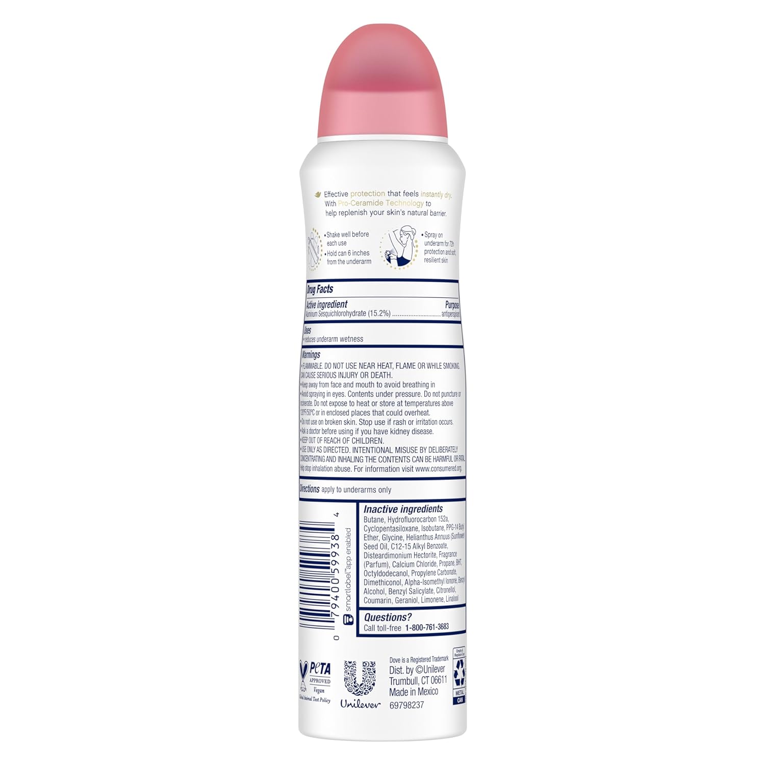 Dove Advanced Care desodorante antitranspirante en polvo suave 3 un...