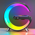 Lámpara de mesa LED inteligente, cargador inalámbrico 4 en 1 con al...