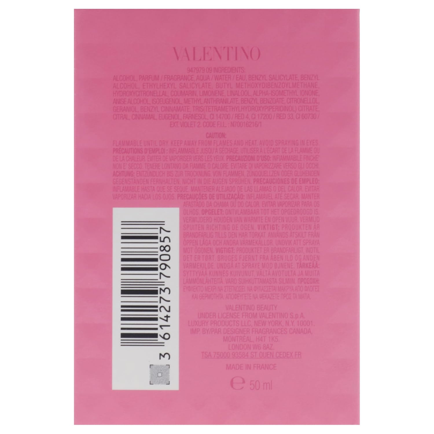 Donna Born In Roma Intense por Valentino para mujer - vaporizador E...