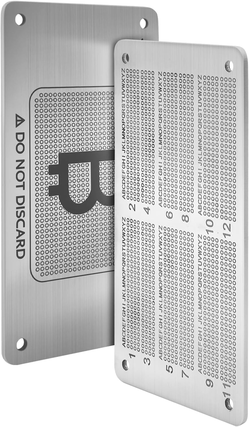 JOYZENS Kit de placa perforadora de frases de semillas de acero ino...