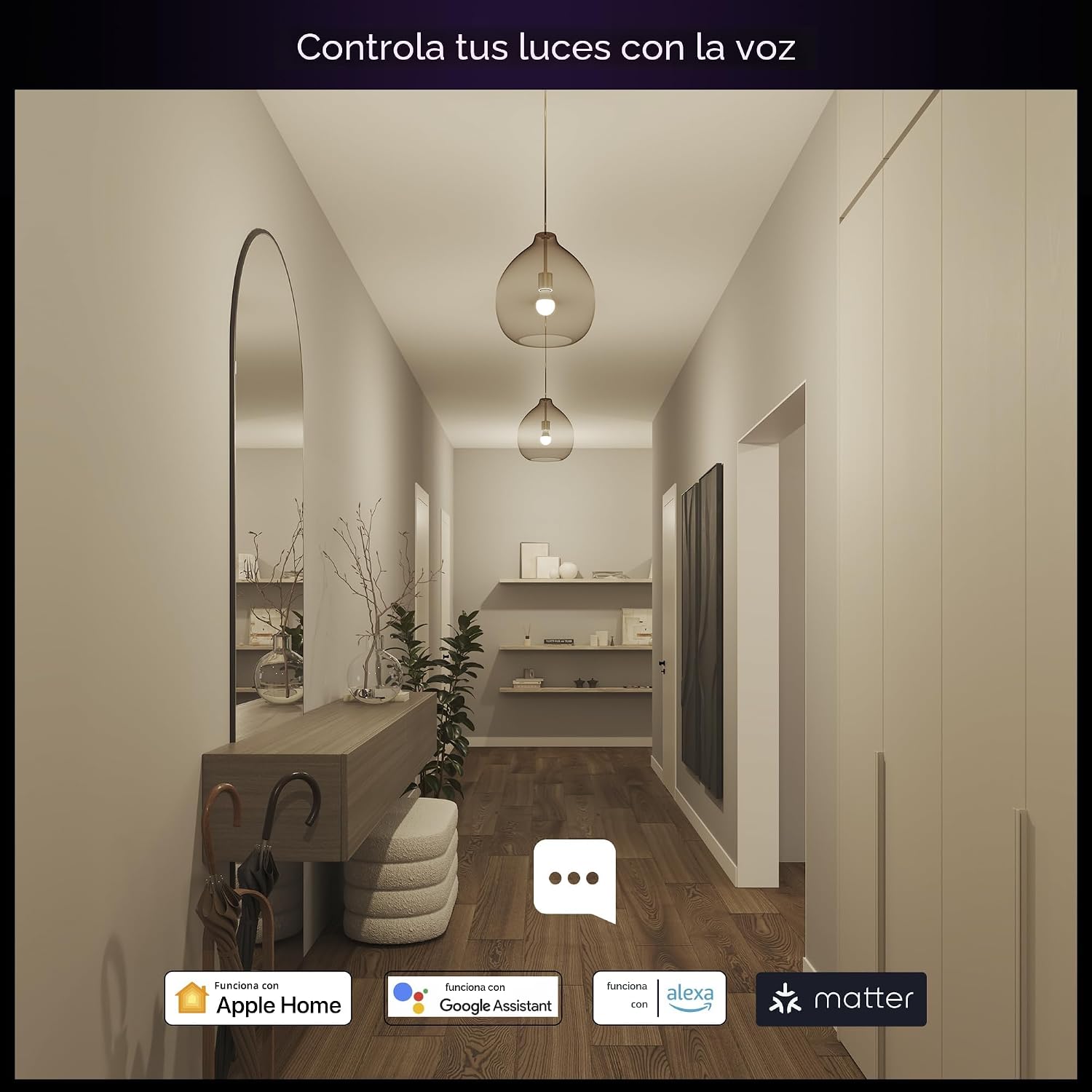 Philips Hue Essential - Bombilla LED inteligente A19, ambiente blan...