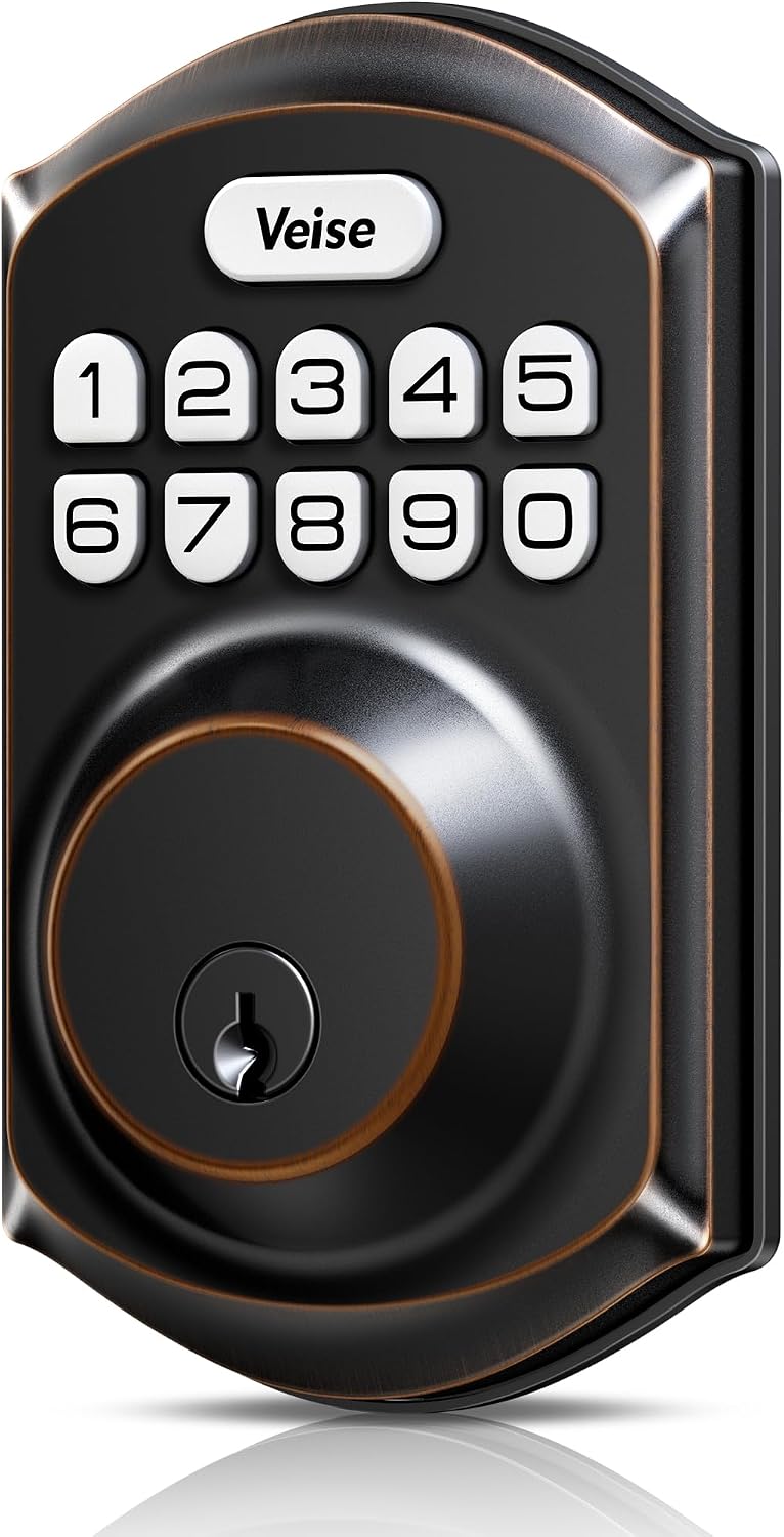 Veise VE001 Cerradura de entrada sin llave, cerradura electrónica d...
