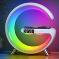 LeeNabao Lámpara de mesa LED inteligente, cargador inalámbrico 4 en...