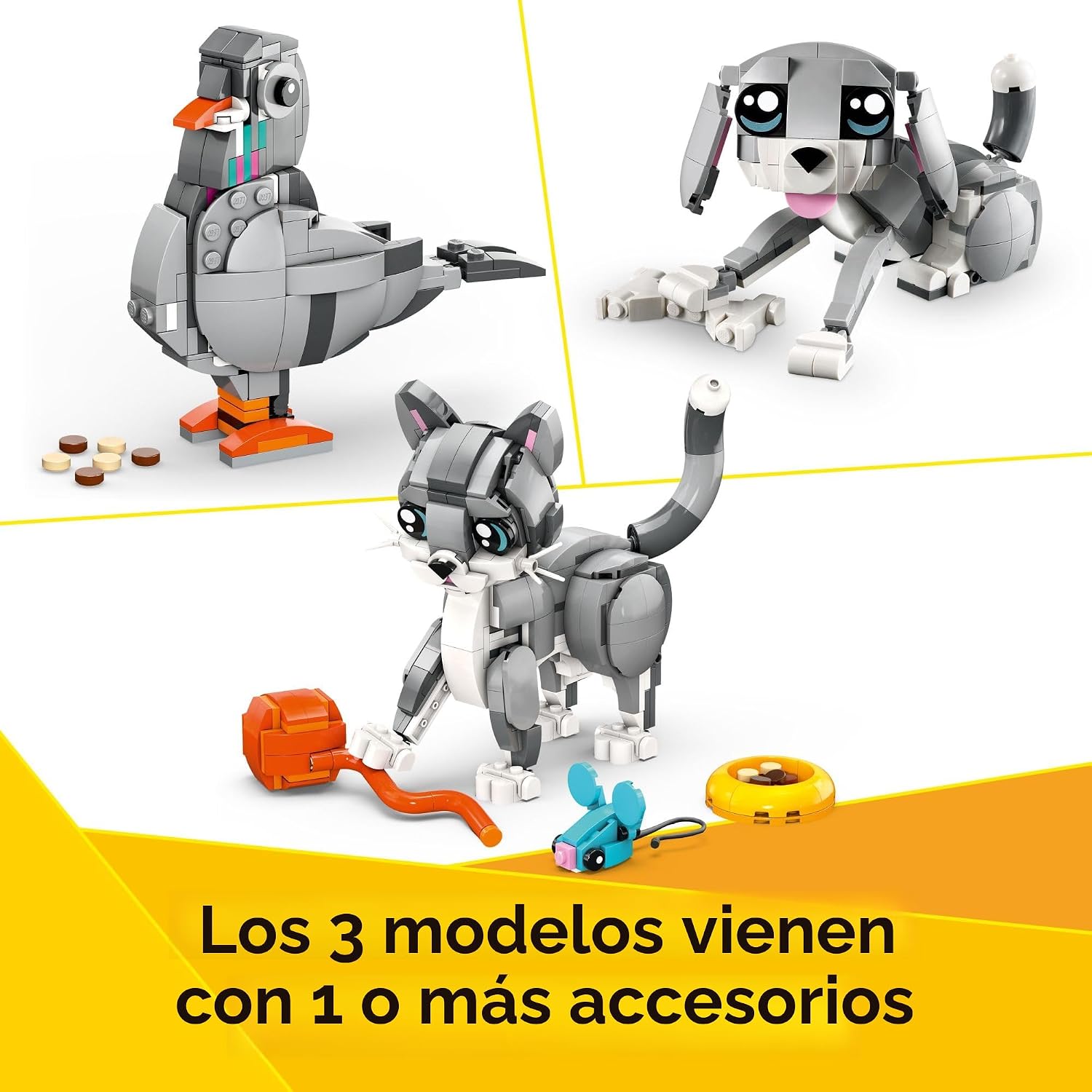 LEGO Creator 3 en 1 Juguete de Gato Juguetón - Juguete de Construcc...