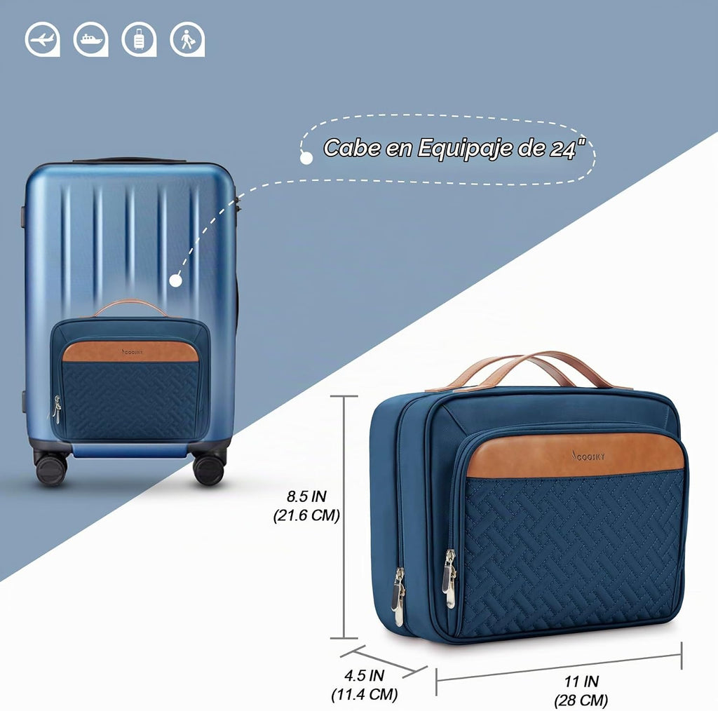 Neceser colgante de viaje para mujeres y hombres, con 6 fundas de b...