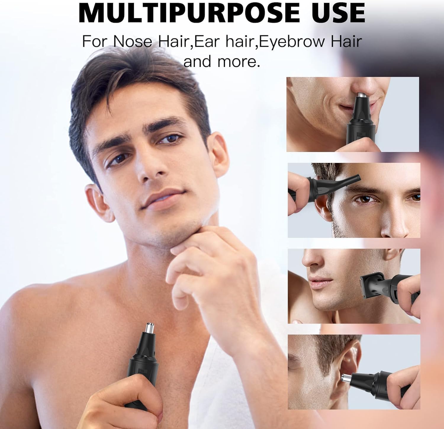 XOOMRSCP Recortadora de pelo de nariz para hombres, recortadora de...